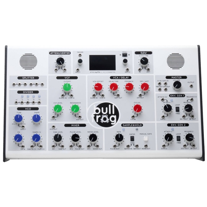 Erica Synths 01 0014 Bullfrog XL Analog Desktop Synthesizer | Eğitim Odaklı Modüler Tasarım Büyük Kontrol Yüzeyi